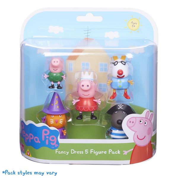 Peppa Pig Fancy Dress Up 5 Figure Pack