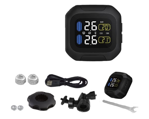 Tyre Care Motorcycle Tyre Pressure Monitoring System-2 External Sensors