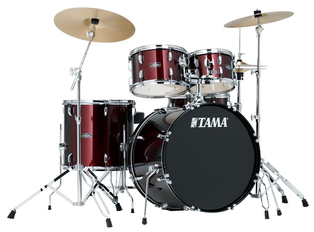 Tama Stagestar 5Piece Drum Set with Cymbals Red Buy Online in