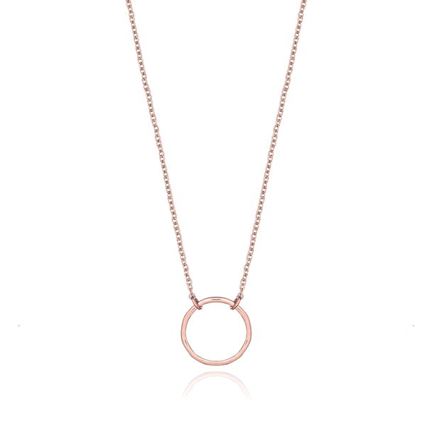Euvella Rose Gold Circle Necklace