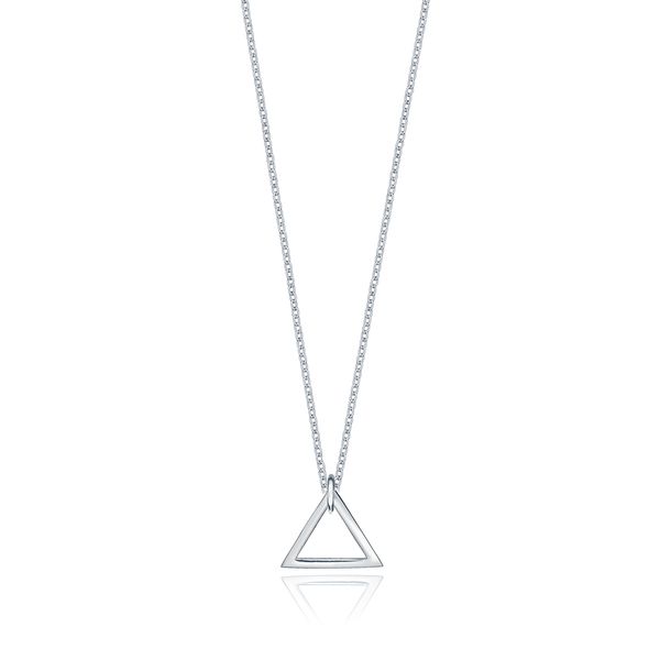 Euvella Sterling Silver Triangle Necklace