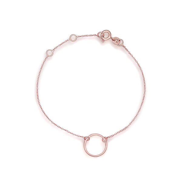 Euvella Rose Gold Circle Bracelet