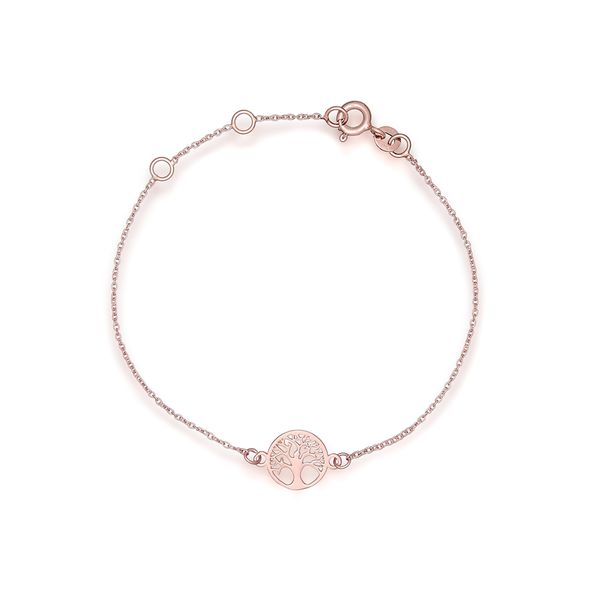 Euvella Rose Gold Tree of Life Bracelet