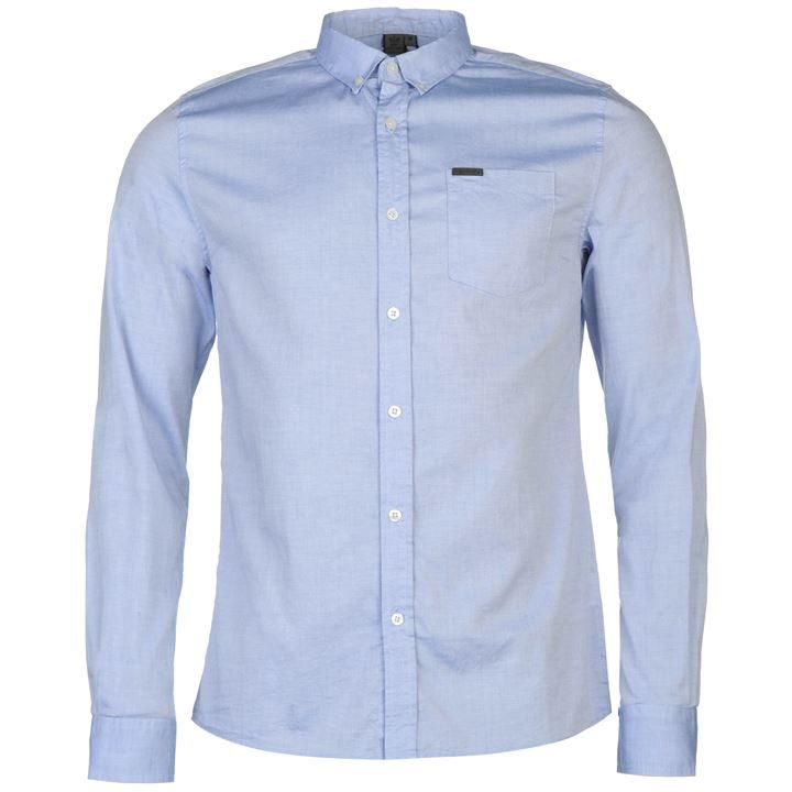 Firetrap Men's Basic Oxford Shirt - Blue (Parallel Import) | Shop Today ...