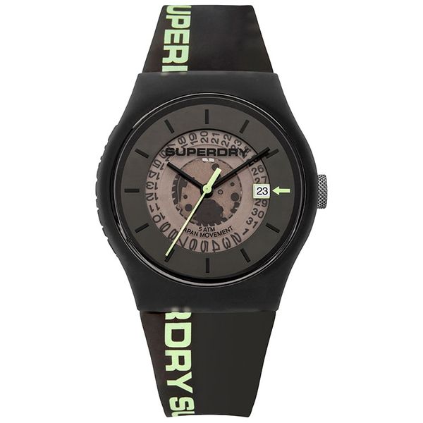 Superdry Men's Urban Semi Opaque Watch - Black