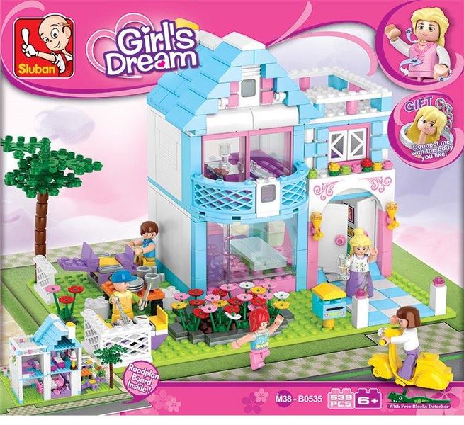 Sluban Girl's Dream Garden Village - 539 Piece