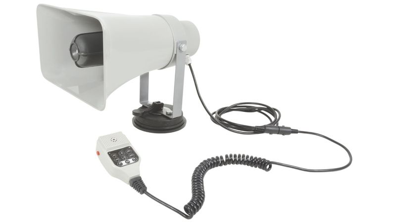 Adastra 25W Vehicle Megaphone with USB/SD Player &amp; Looper