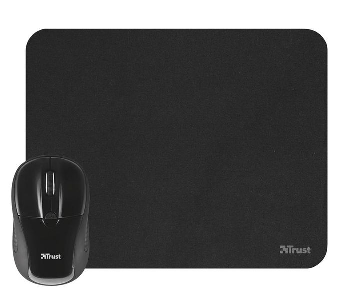Trust Primo Wireless Mouse &amp; Mousepad - Black