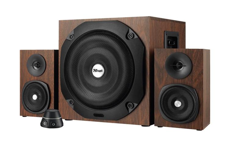 Trust Vigor 2.1 Subwoofer Speaker Set - Brown