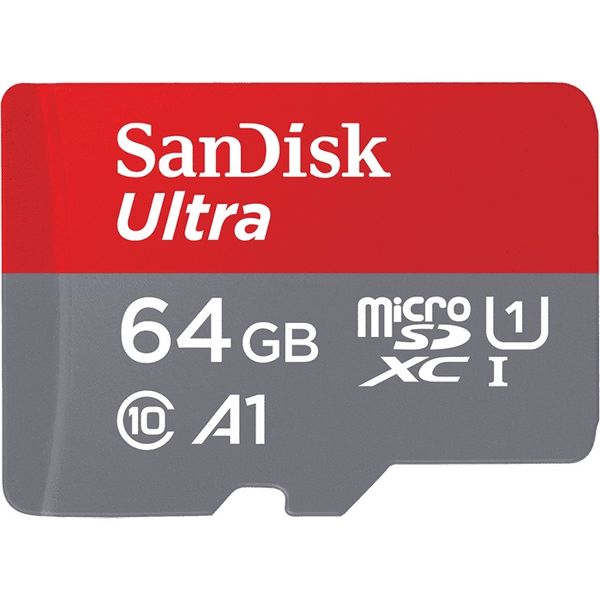 SanDisk 64GB MicroSDXC Memory Card with SD Adapter
