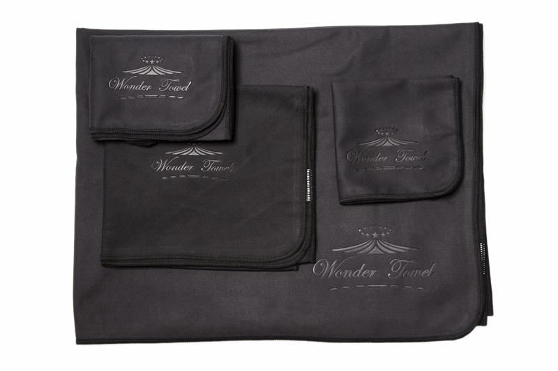 Wonder Towel Microfibre Travel Towel Set - Black
