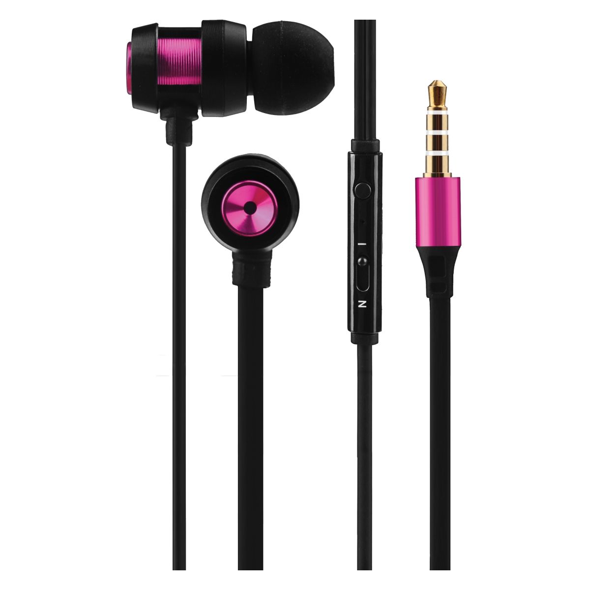 Volkano Earphones Wired with Mic Alloy Series Purple Buy Online