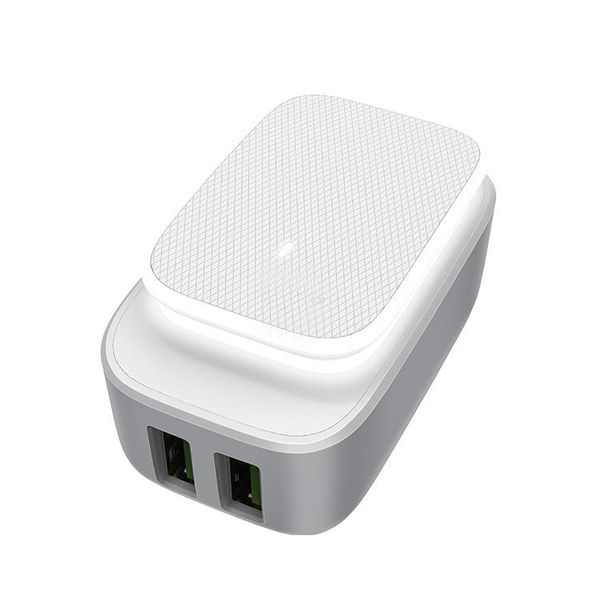 USB 2 Port Charger with LED Touch Lamp - Andriod