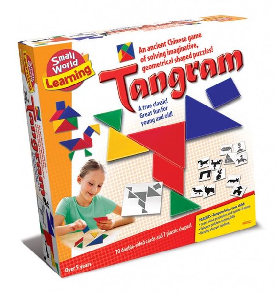 Small World Toys Tangram Puzzle Solving Game