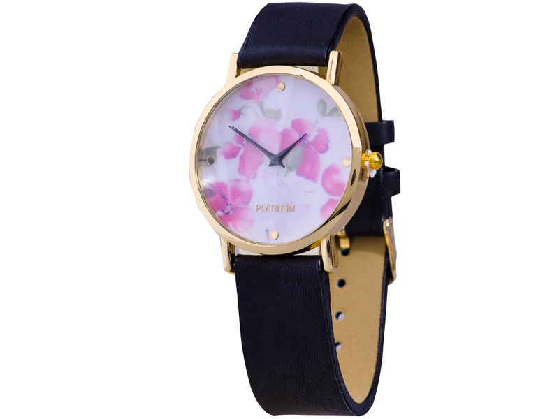 Always on Time Classic Gold Watch - Floral Face