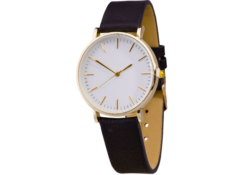 Always on Time Classic Gold Watch - White Strap