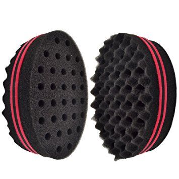 Double Side Afro Sponge Brush - Oval