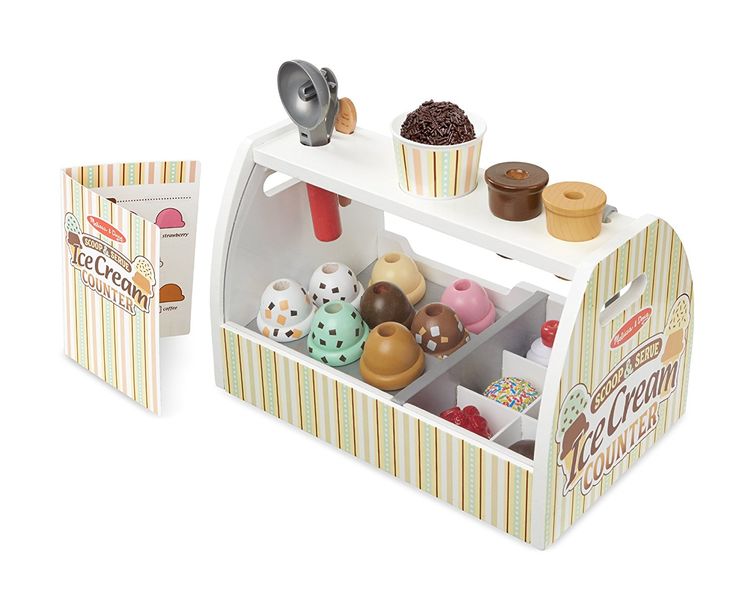 Melissa &amp; Doug Scoop &amp; Serve Ice Cream Counter