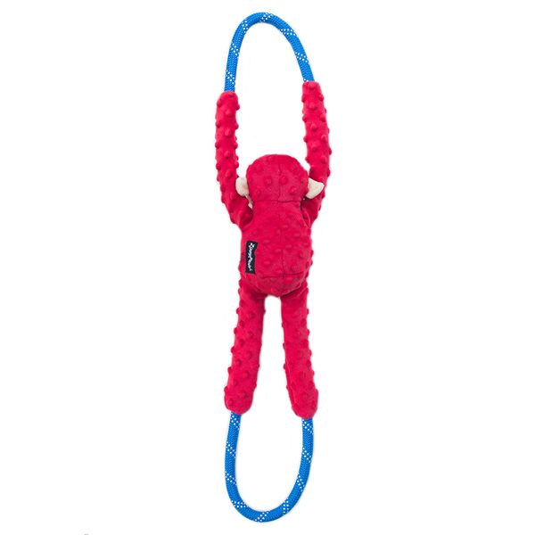 Zippy Paws Monkey RopeTugz Dog Toy - Red