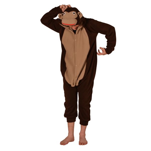 aFreaka Adults Chimpanse Onesie - Brown