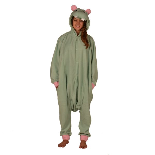 aFreaka Adults Hippo Onesie - Mint