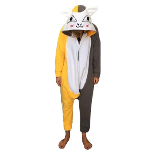aFreaka Adult Nyanko Sensei Onesie - Charcoal &amp; Yellow