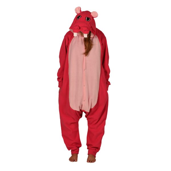 aFreaka Adults Hippo Onesie - Cyrese Pink