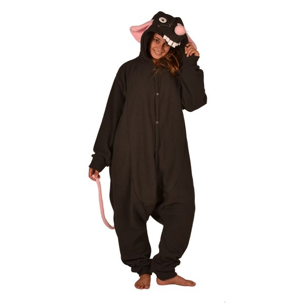 aFreaka Adults Rat Onesie - Brown