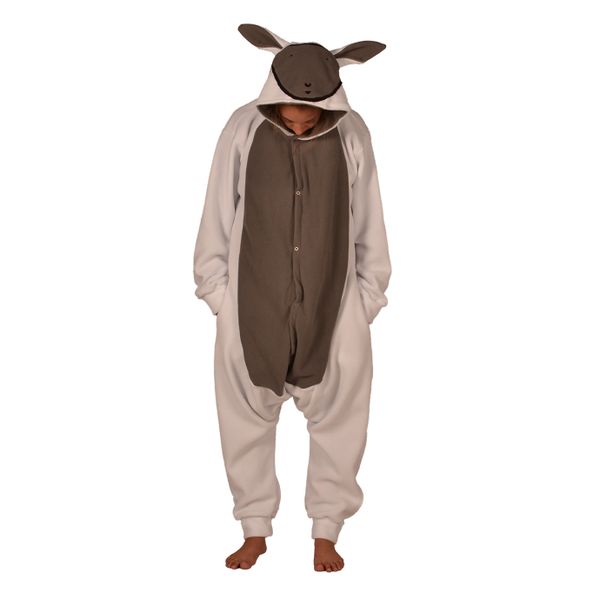 aFreaka Adults Sheep Onesie - White &amp; Grey