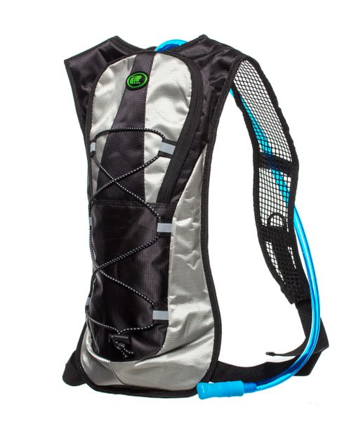 GetUp Frontier Backpack with 2L Water Bag - Black &amp; Silver