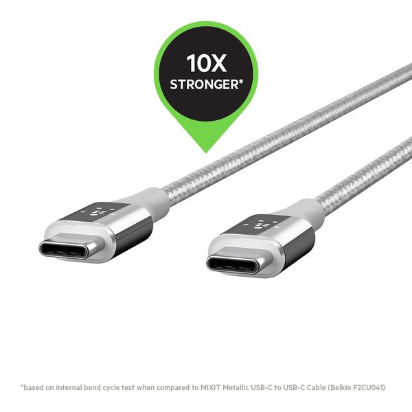 Belkin 1.2m Duratek USB-C Cable – Silver