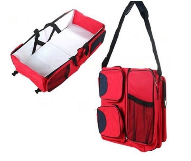 Baby Carry &amp; Nappy Bag - Red
