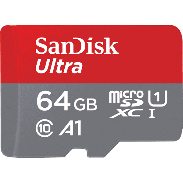 SanDisk 64GB MicroSDXC Memory Card with SD Adapter