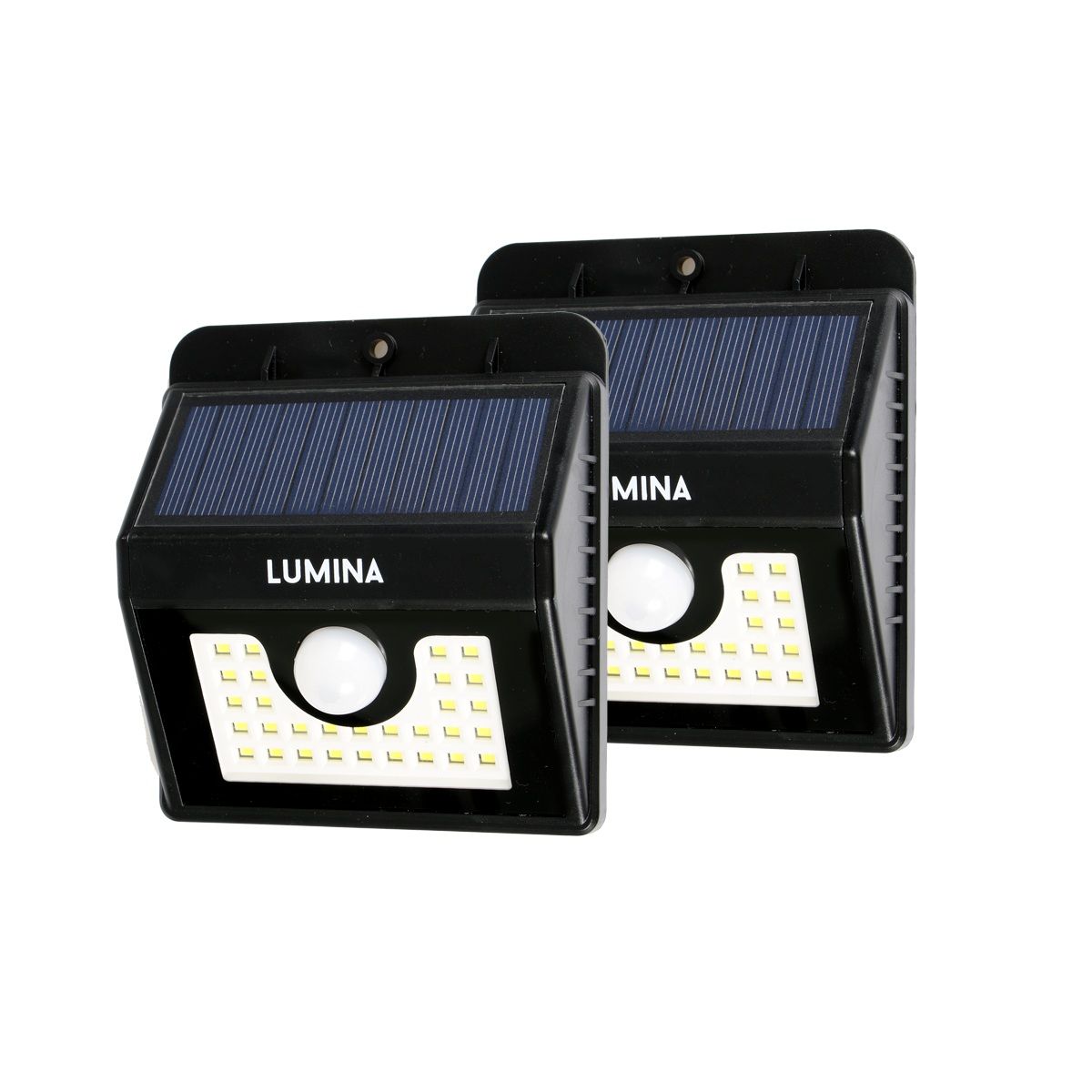 Lumina 30 Led Motion Sensor Solar Light 2 Pack In Lumina 30 Led Motion Sensor Solar Light 2 Pack