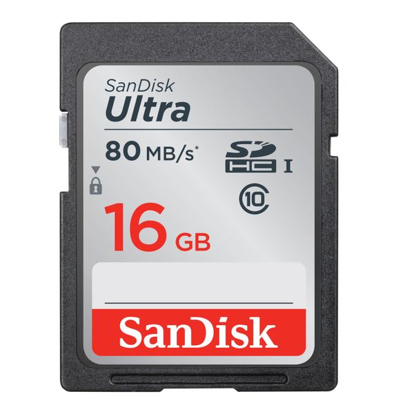 SanDisk 16GB Ultra Memory Card - Black