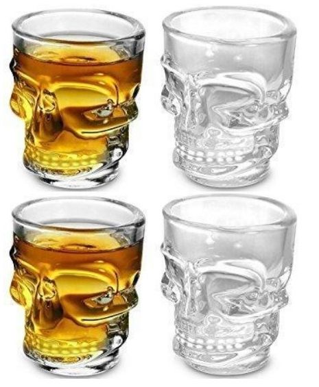 Skull Shaped Shot Glasses