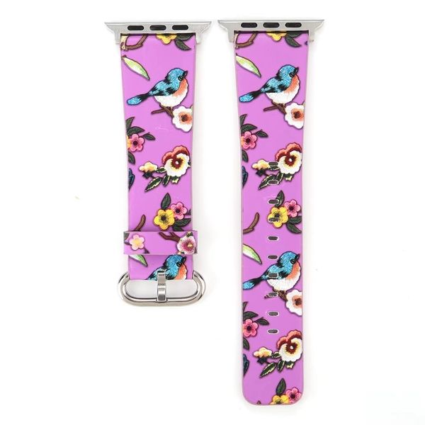 42mm Bird Print Band for Apple Watch - Purple