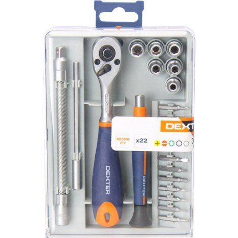 Dexter 2 Multipurpose Screwdrive - 22 Pieces