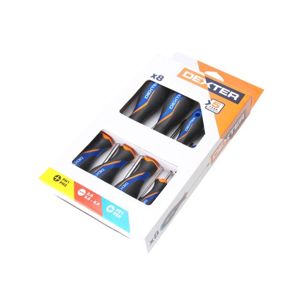 Dexter 2 Screwdriver Set - 8 Pieces