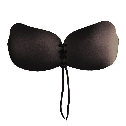Strapless Silicone Push Up Bra - Black (B Cup)