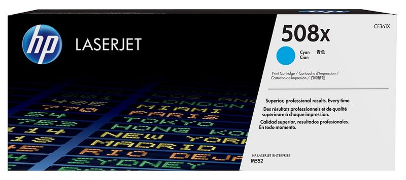 HP 508X High Yield Cyan LaserJet Toner Cartridge