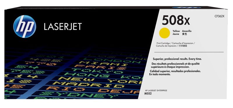 HP 508X High Yield Yellow LaserJet Toner Cartridge