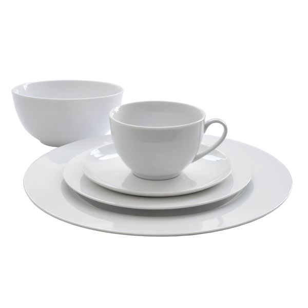 Eetrite Just White Porceline Dinner Set - 20Pc