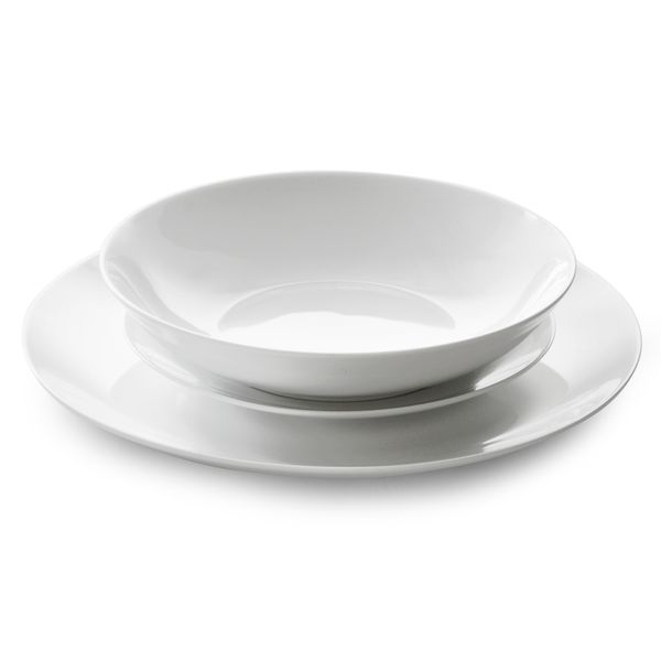 Eetrite Just White Coupe Dinner Set - 12 Piece