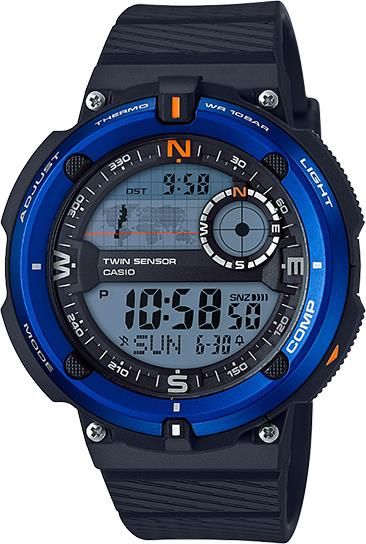 Casio Men's SGW-600H-2ADR Outgear Digital Watch - Black/Blue