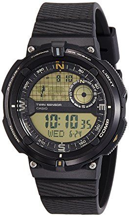 Casio Men's SGW-600H-9ADR Outgear Digital Watch - Black/Yellow