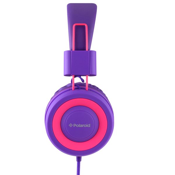 Polaroid Foldable Headphones - Pink &amp; Purple