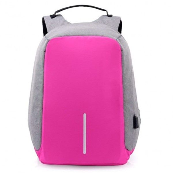 Iconix Anti-Theft Backpack with USB Port - Hot Pink
