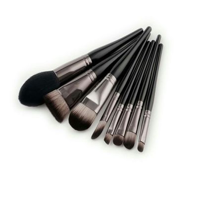 Iconix 8 Piece Black Makeup Brush Set