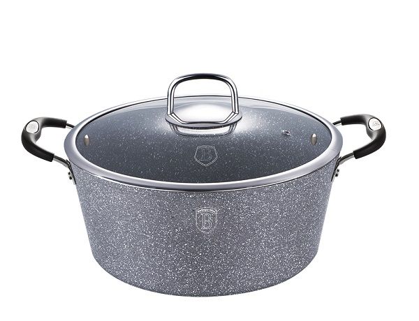 Berlinger Haus 20cm Marble Coating Casserole Pot - Oven Safe